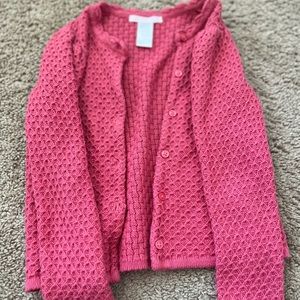 Size 4 Janie and Jack pink cardigan